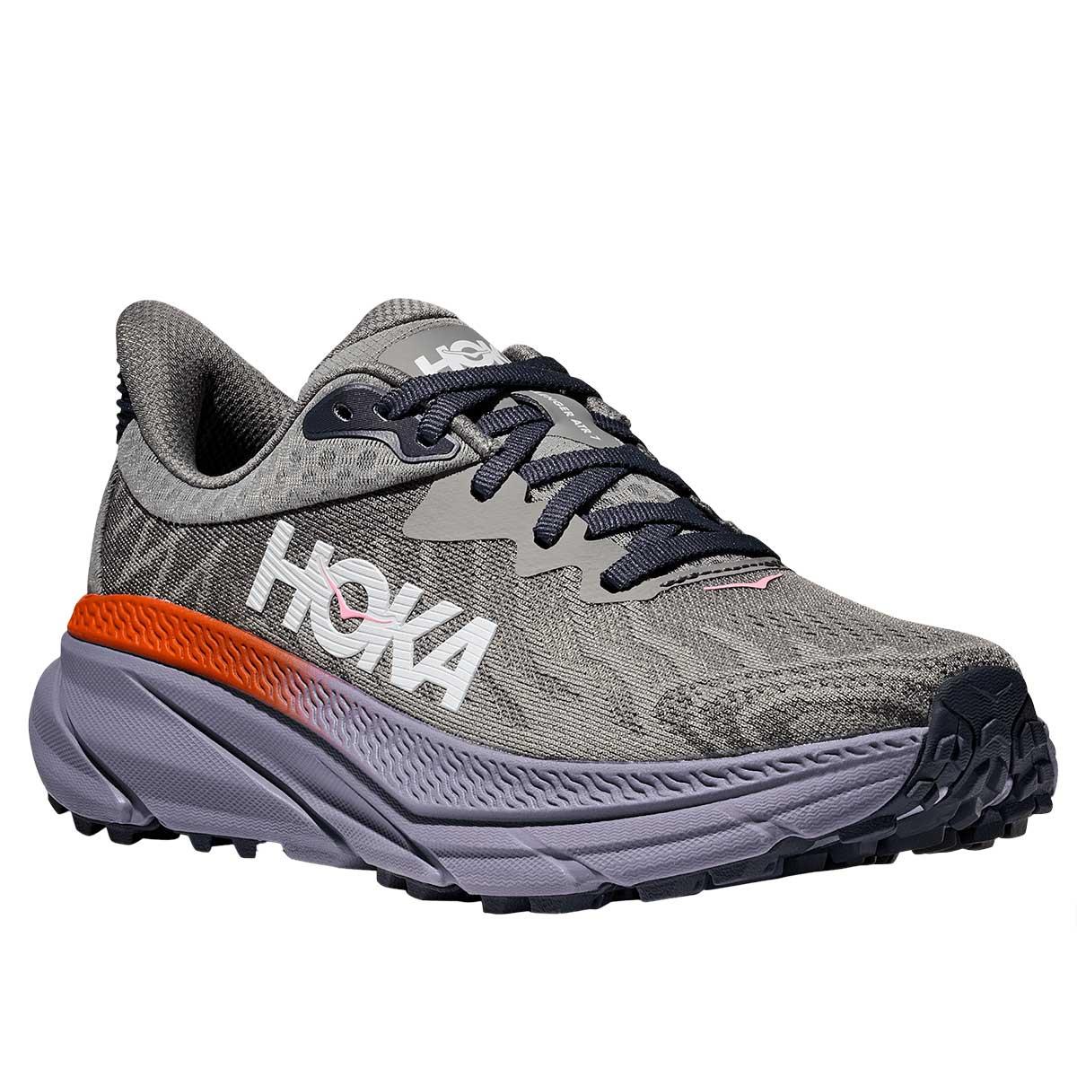 Hoka Challenger ATR 7 Shoe Women's in Galactic Grey and Wild Indigo